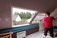 Pose de deux velux Jumo 114x118