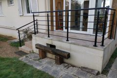 Pose d'une balustrade extérieur